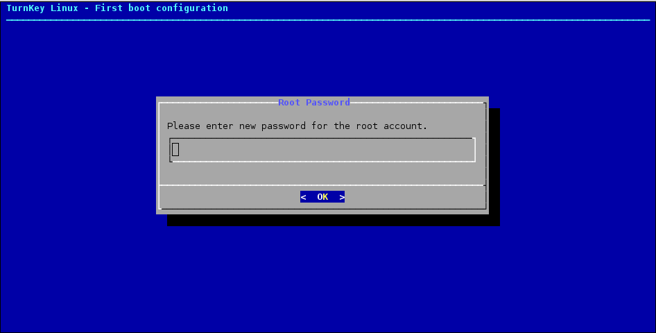 root password dialog