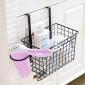 Over Door Hanging Storage Basket with Hair Dryer Holder's picture